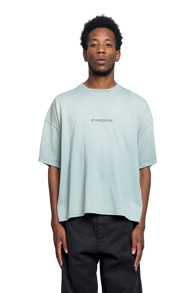 B1ARCHIVE S/S CREWNECK TEE SHIRT SUNFADE SAGE Black