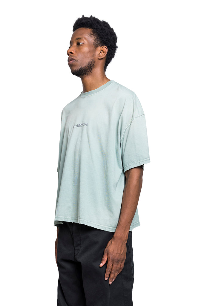 B1ARCHIVE S/S CREWNECK TEE SHIRT SUNFADE SAGE Black