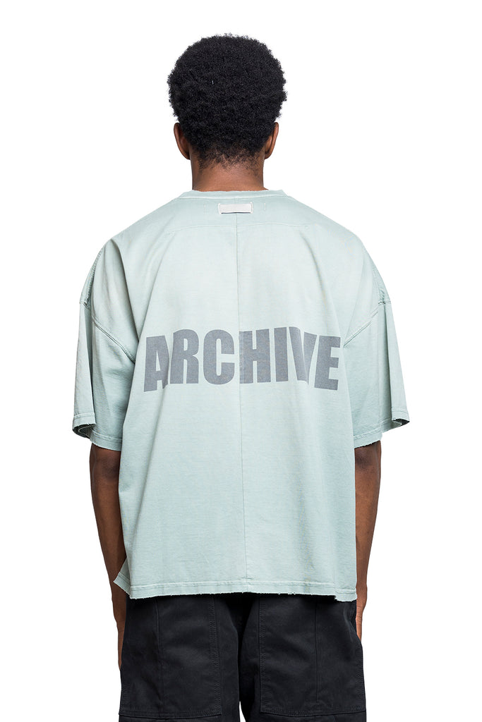 B1ARCHIVE S/S CREWNECK TEE SHIRT SUNFADE SAGE Light Gray