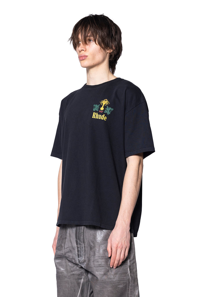 RHUDE TABACO TEE VTG BLACK Dark Slate Gray