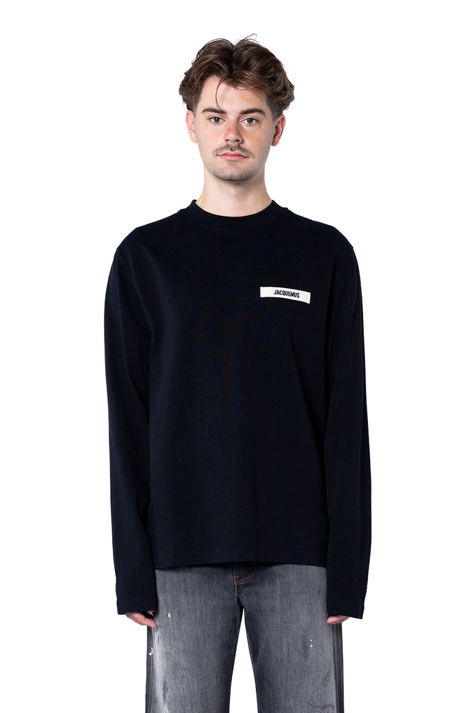 Jacquemus LE TSHIRT GROS GRAIN ML BLACK Black