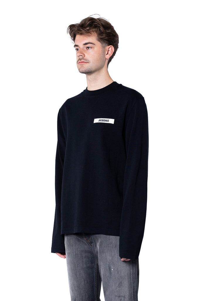 Jacquemus LE TSHIRT GROS GRAIN ML BLACK Black