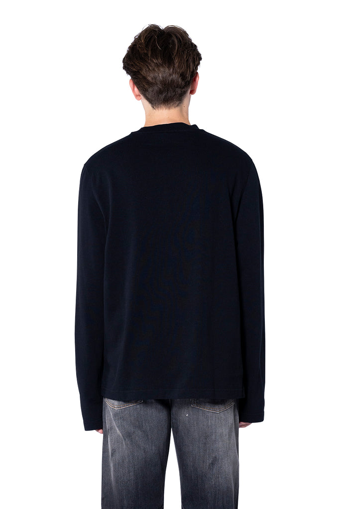 Jacquemus LE TSHIRT GROS GRAIN ML BLACK Black