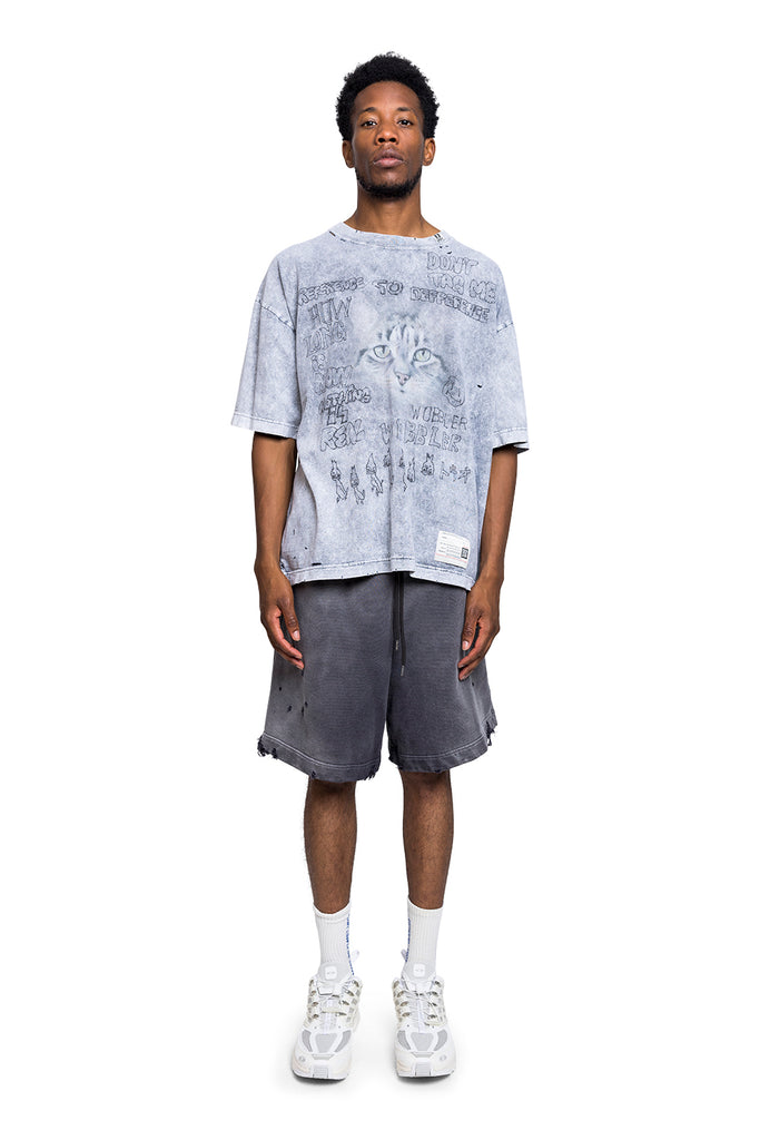 Maison Mihara Yasuhiro BLEACHED TEE GRAY Light Gray