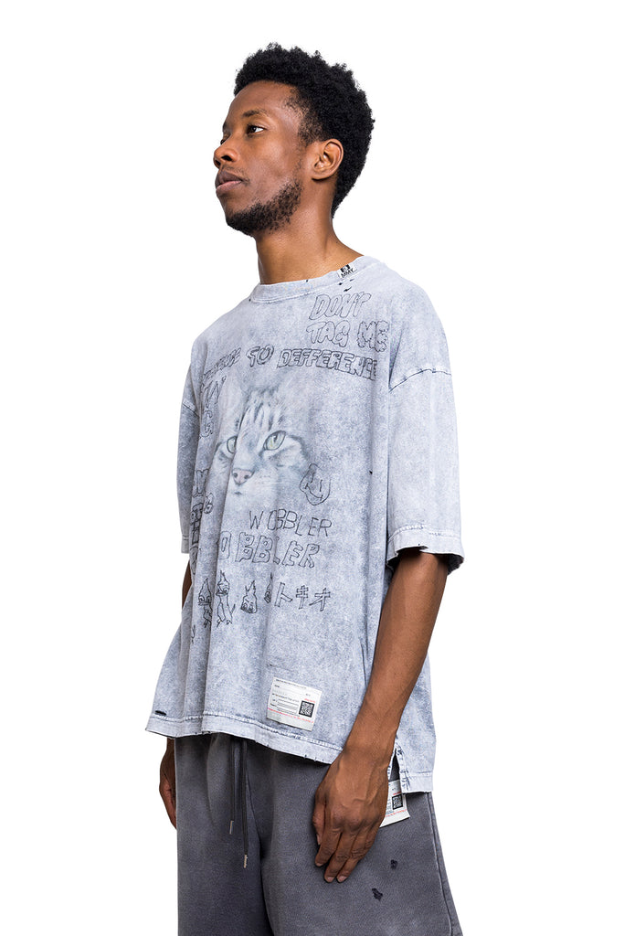 Maison Mihara Yasuhiro BLEACHED TEE GRAY Gray