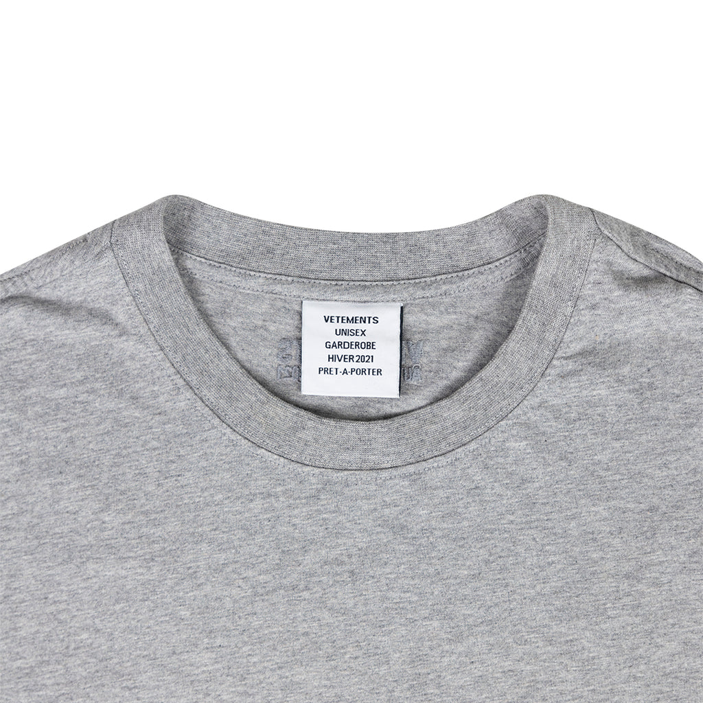 ANSH46 ARCHIVE VETEMENTS LOGO T-SHIRT Dark Gray