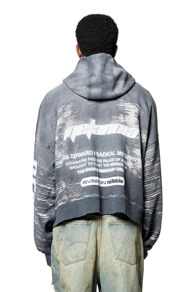 123 RIVINGTON RADICAL ALMA CVA ZIP HOODIE BLACK Light Slate Gray