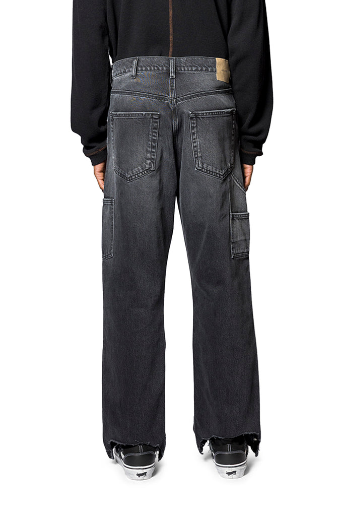 ASKYURSELF PHRASE WORK JEANS BLACK Dark Slate Gray