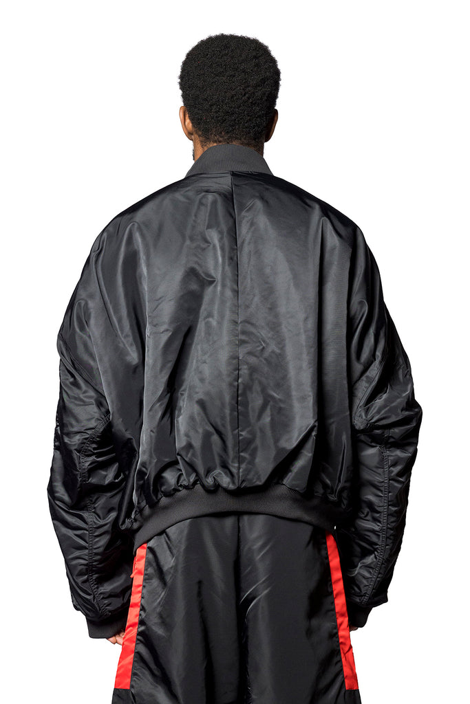 ADIDAS ORIGINALS X WILLY CHAVARRIA WC SATIN BOMBER BLACK Dark Slate Gray