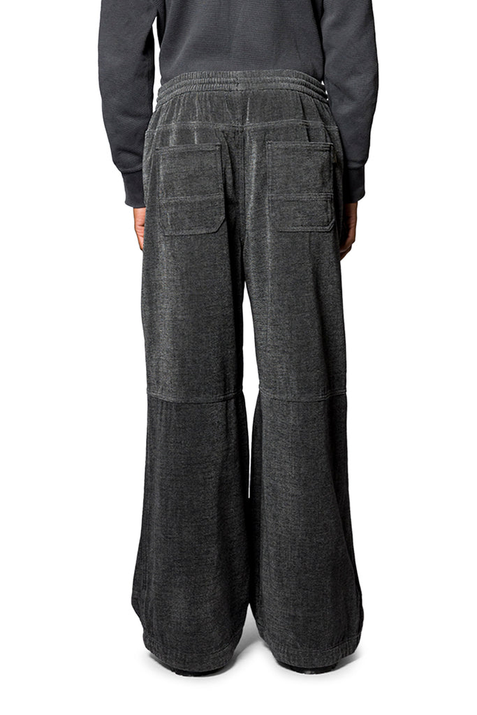 Juun.J COMFORT DENIM DOUBLE KNEE PANTS BLACK Dark Slate Gray