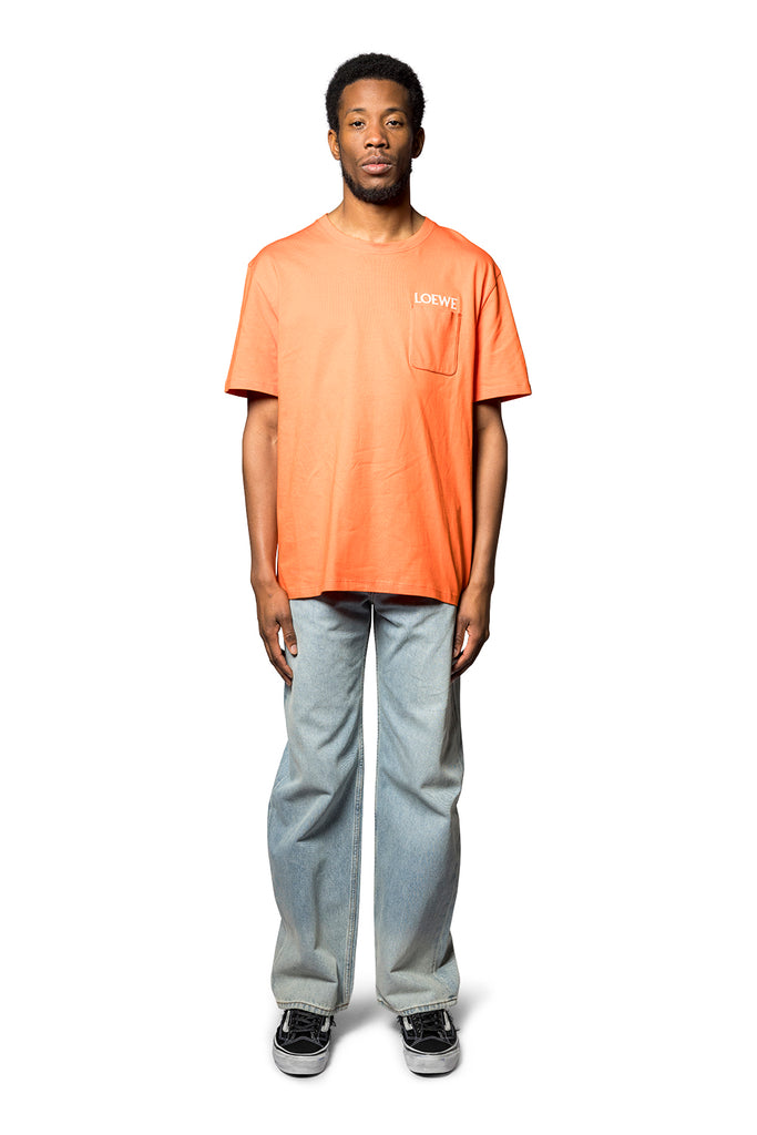 LOEWE RELAXED FIT T-SHIRT ORANGE Tan