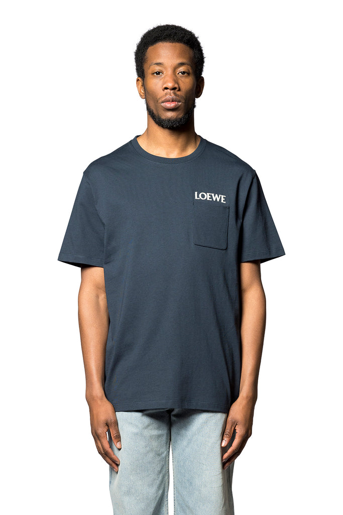 LOEWE RELAXED FIT T-SHIRT DARK NAVY BLUE Dark Slate Gray