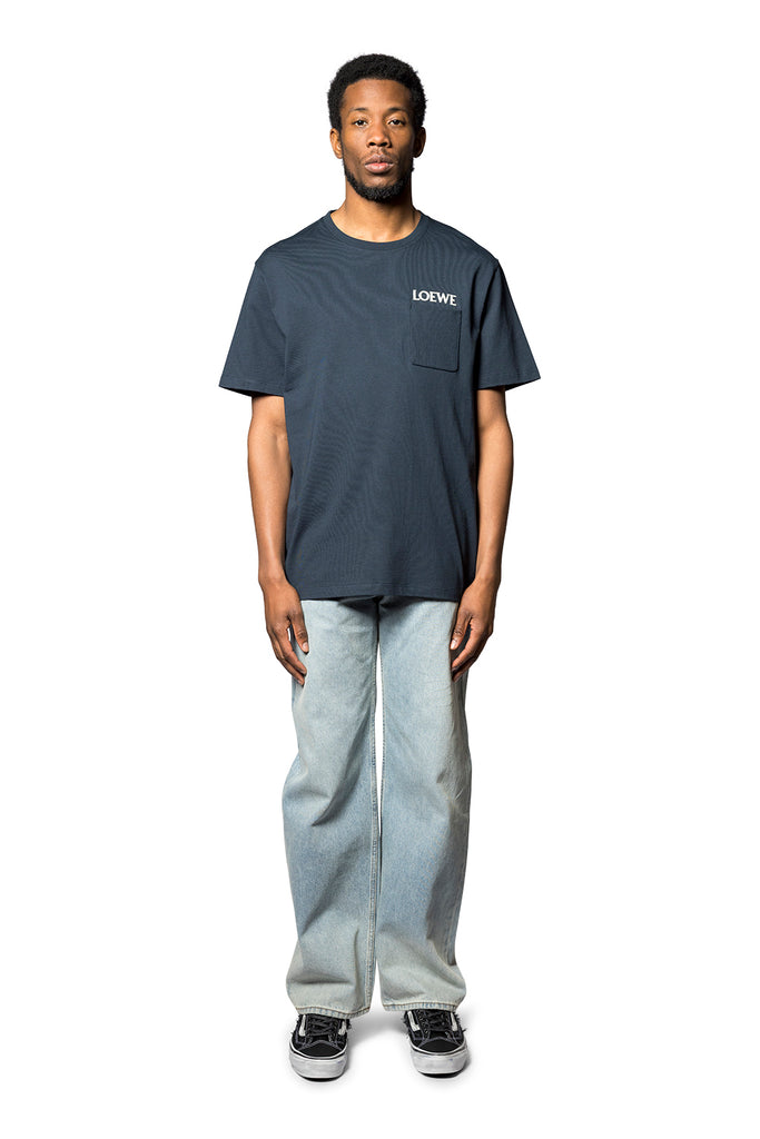 LOEWE RELAXED FIT T-SHIRT DARK NAVY BLUE Dark Slate Gray