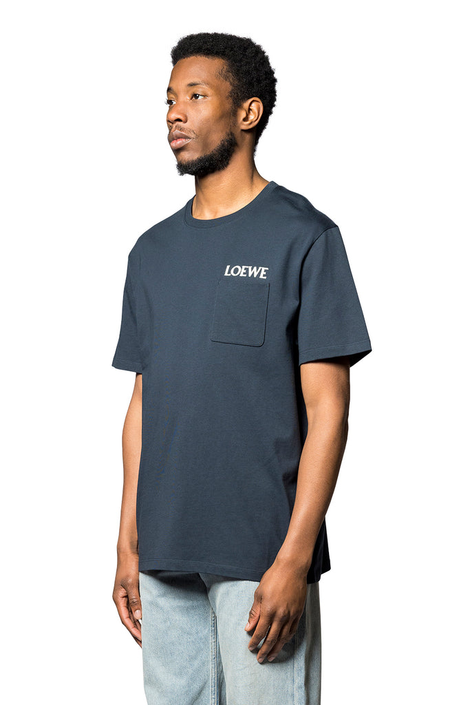 LOEWE RELAXED FIT T-SHIRT DARK NAVY BLUE Dark Slate Gray