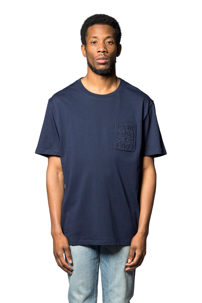 LOEWE RELAXED FIT T-SHIRT DARK NAVY Dark Slate Gray