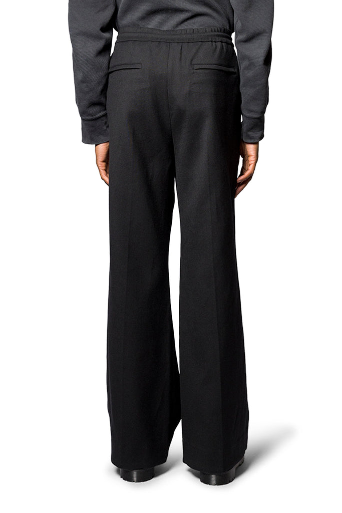 Juun.J WOOL SEMI-BOOTCUT PANTS BLACK Black