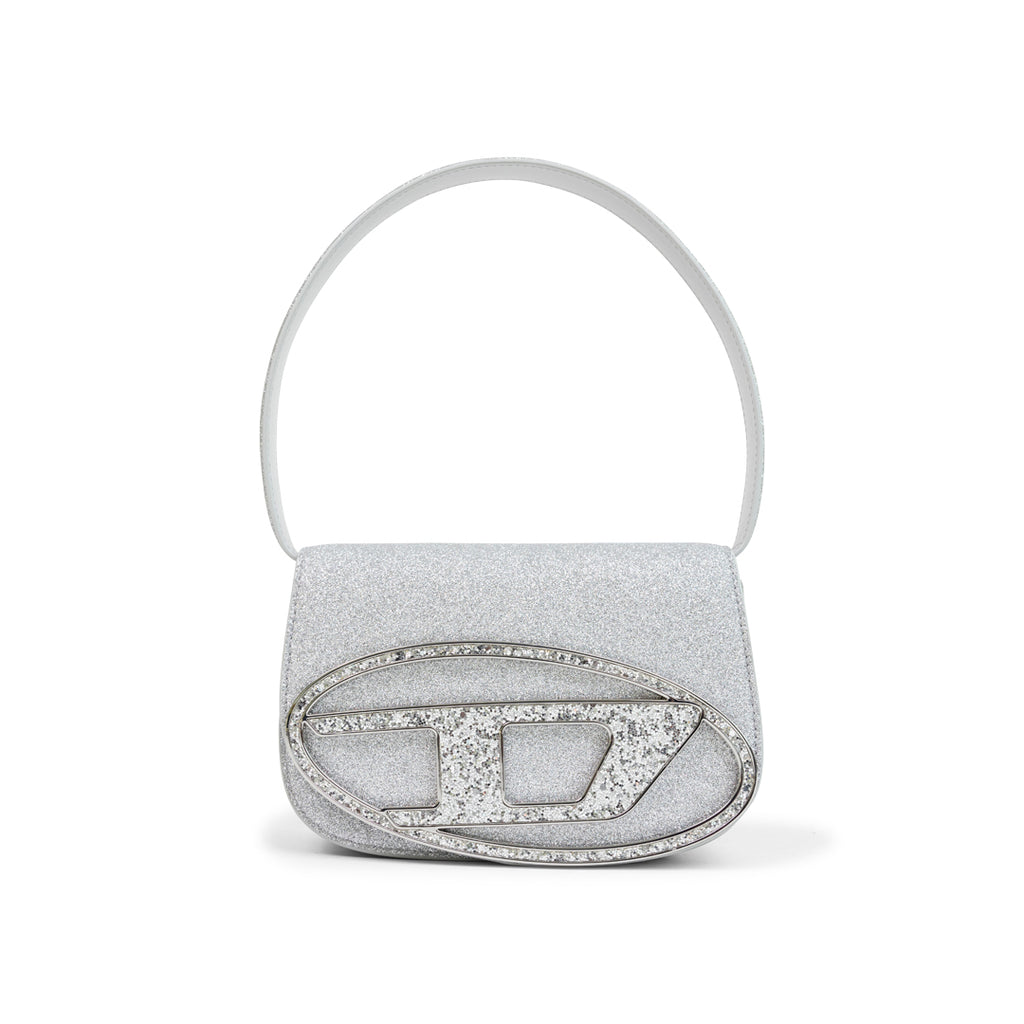 Diesel 1DR BAG GLITTER SILVER Light Gray