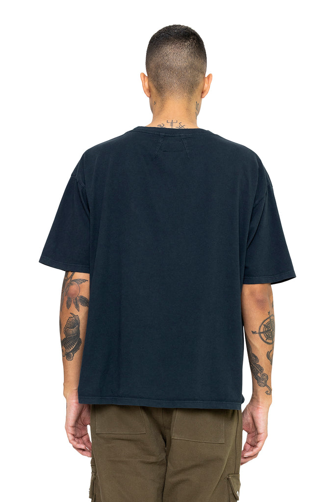 RHUDE RHUDE RIVIERA TEE VTG BLACK Dark Slate Gray