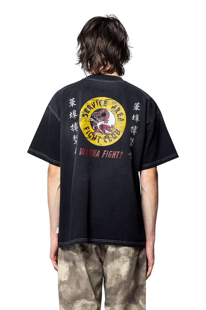 Service Area FIGHT CLUB TEE BLACK Tan
