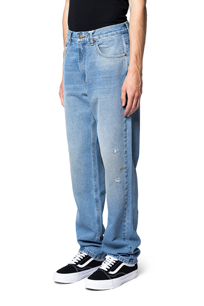 Service Area DENIM 5-POCKET PANTS Light Slate Gray