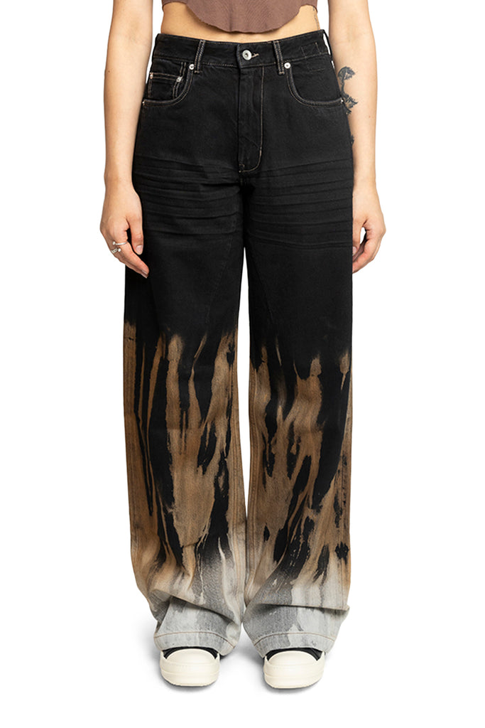 Rick Owens DRKSHDW GETH JEANS BLACK/TERRA Tan