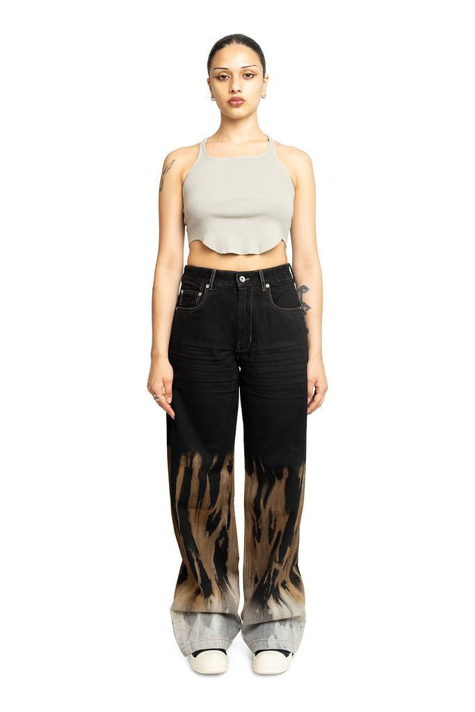 Rick Owens DRKSHDW BASIC TANK CROPPED PEARL Wheat