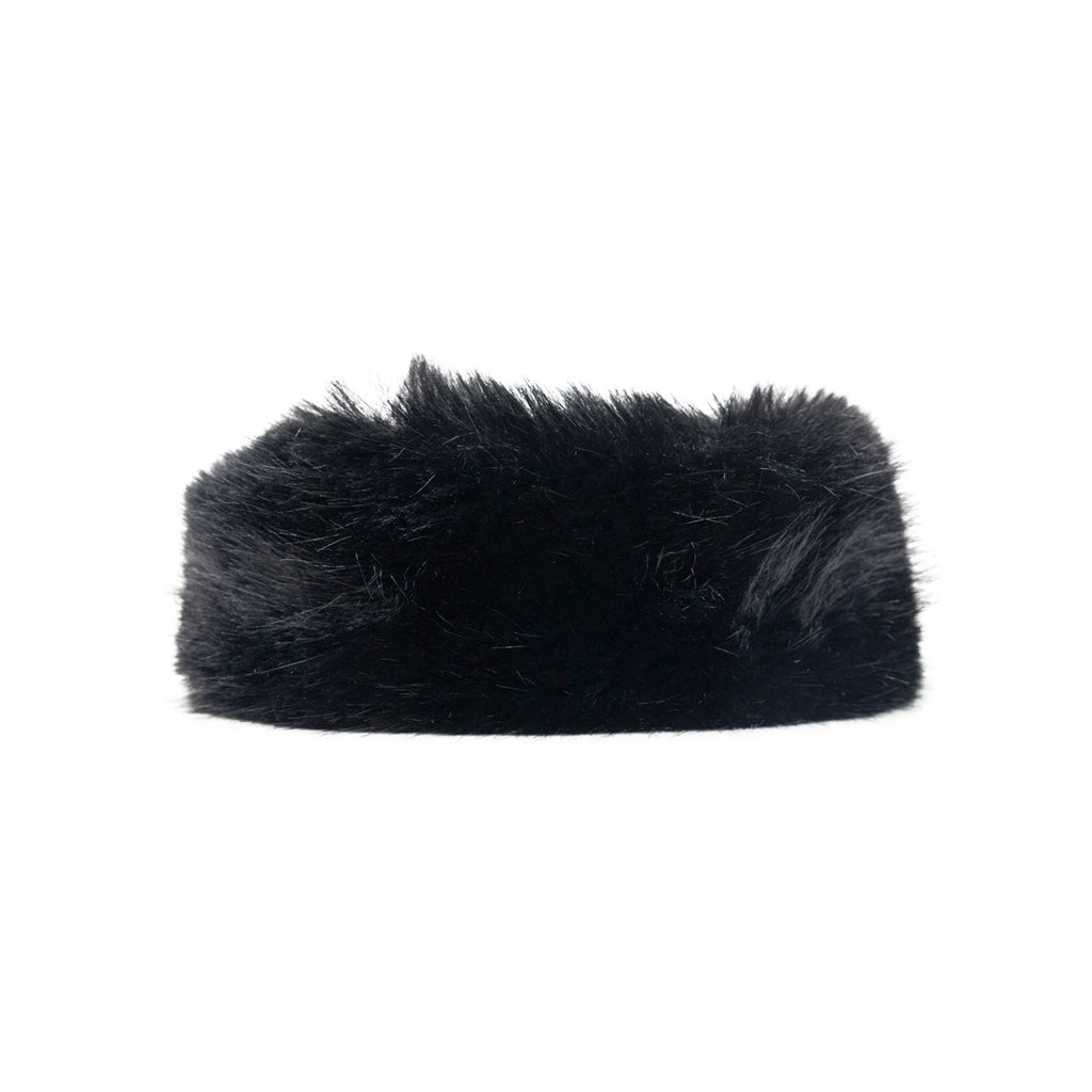 VAQUERA FAUX FUR HEADBAND BLACK Black