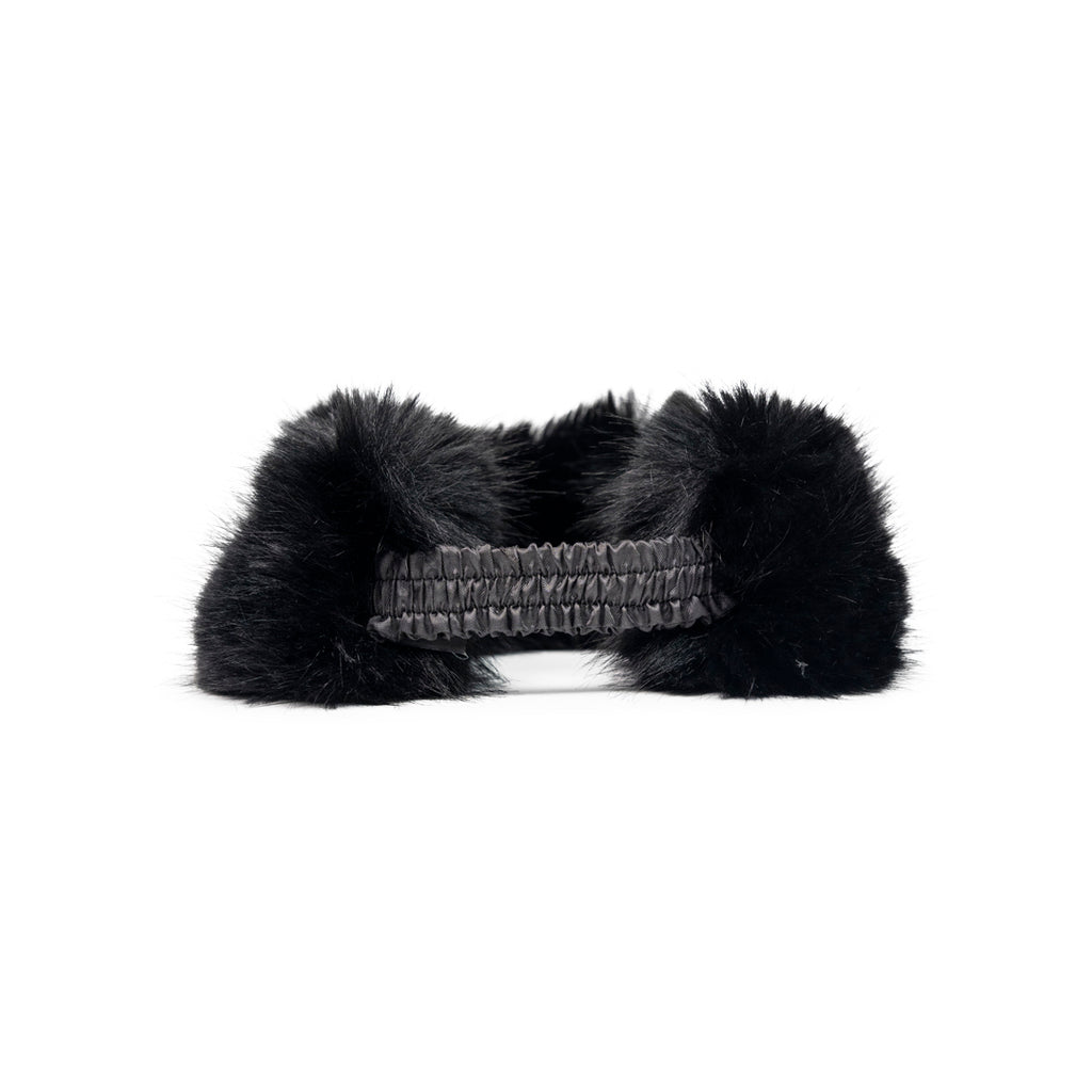 VAQUERA FAUX FUR HEADBAND BLACK Black
