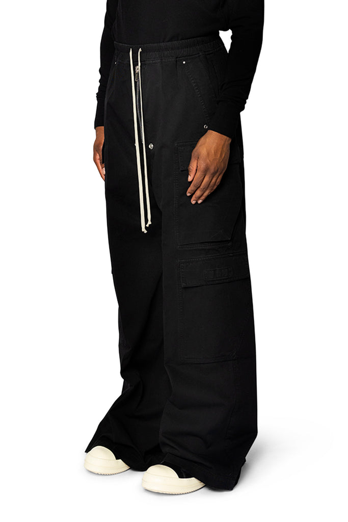 Rick Owens DRKSHDW DOUBLE CARGO JUMBO BELAS BLACK Black