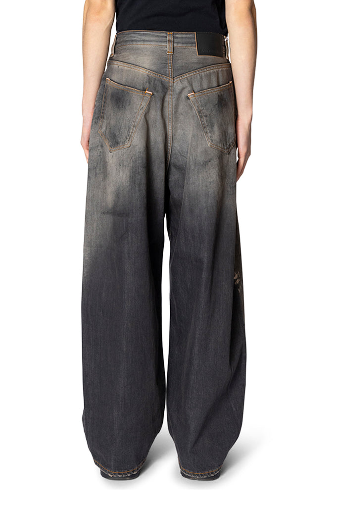 Acne Studios SUPER BAGGY FIT JEANS - 2023F BLACK TRAFALGAR Dark Slate Gray