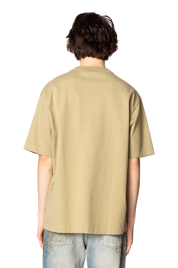 Acne Studios LOGO T-SHIRT - RELAXED FIT SAND BEIGE Tan