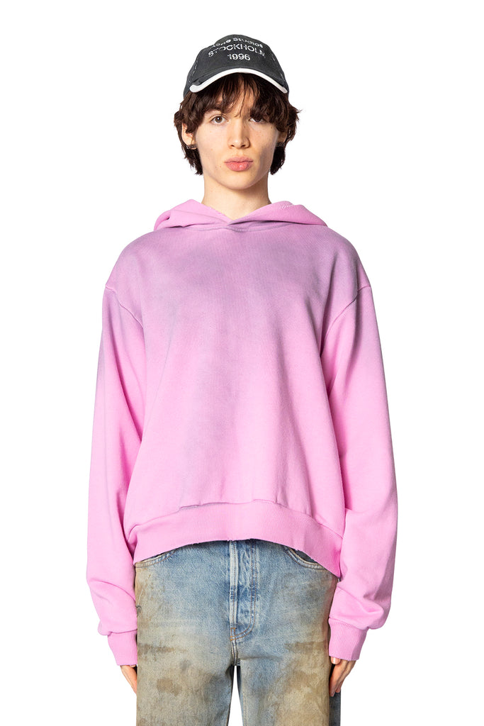 Acne Studios LOGO HOODED SWEATER COTTON CANDY PINK Thistle