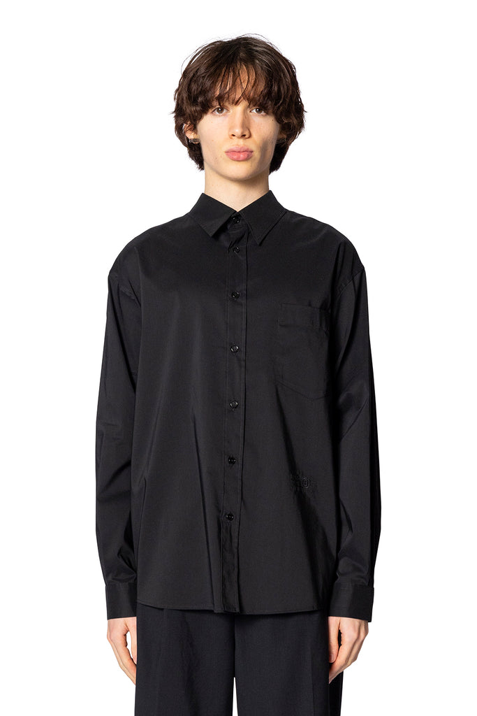 MM6 LONG SLEEVED SHIRT BLACK Black