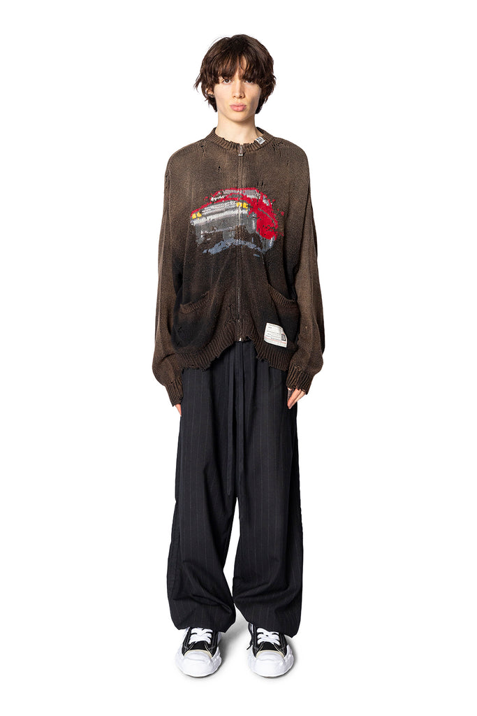 Maison Mihara Yasuhiro WIDE TROUSERS BLACK Dark Slate Gray