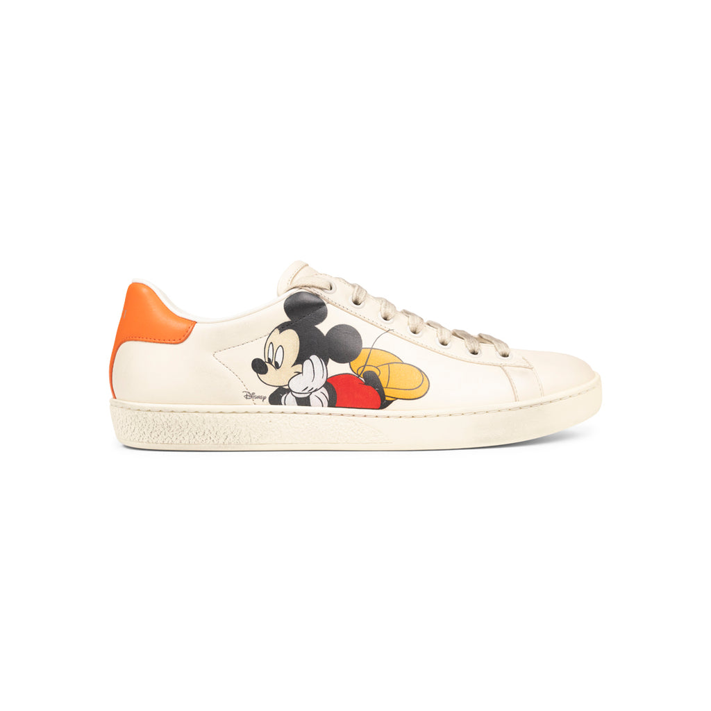 ANSH46 ARCHIVE GUCCI x DISNEY ACE SNEAKER Antique White