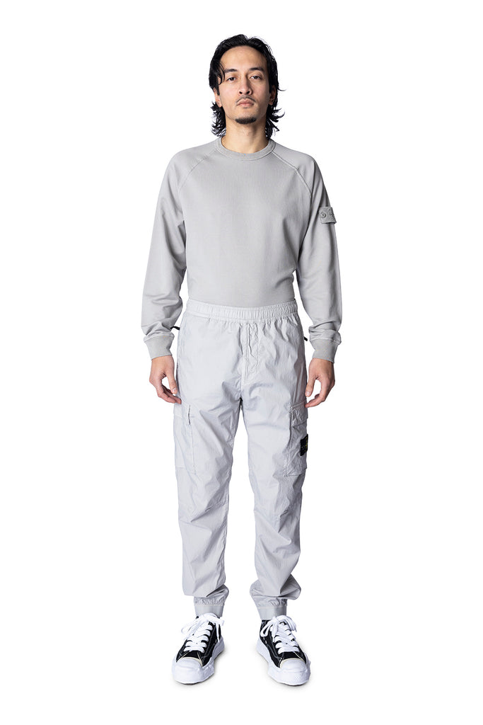 STONE ISLAND TROUSERS PEARL GREY Light Gray