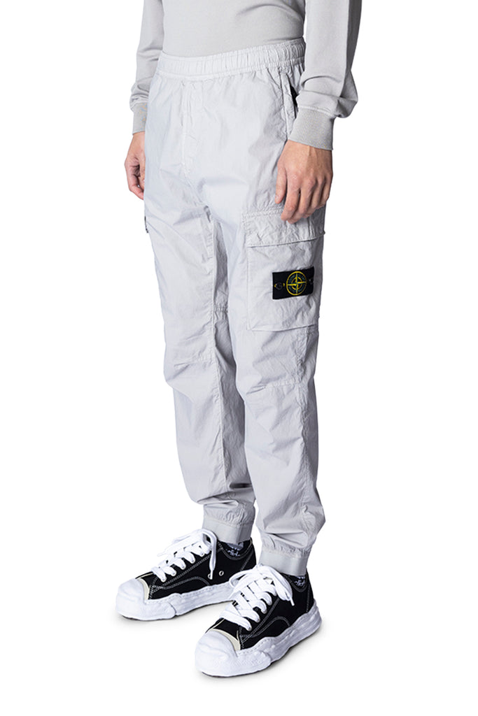 STONE ISLAND TROUSERS PEARL GREY Light Gray