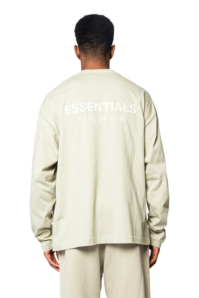 FOG ESSENTIALS CLASSIC FIT LONG SLEEVE TEE ABBEY STONE Antique White