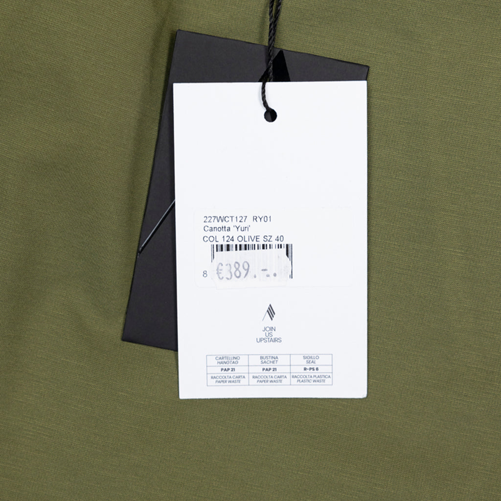 ANSH46 ARCHIVE CANNOTA "YURI" TOP Dark Olive Green