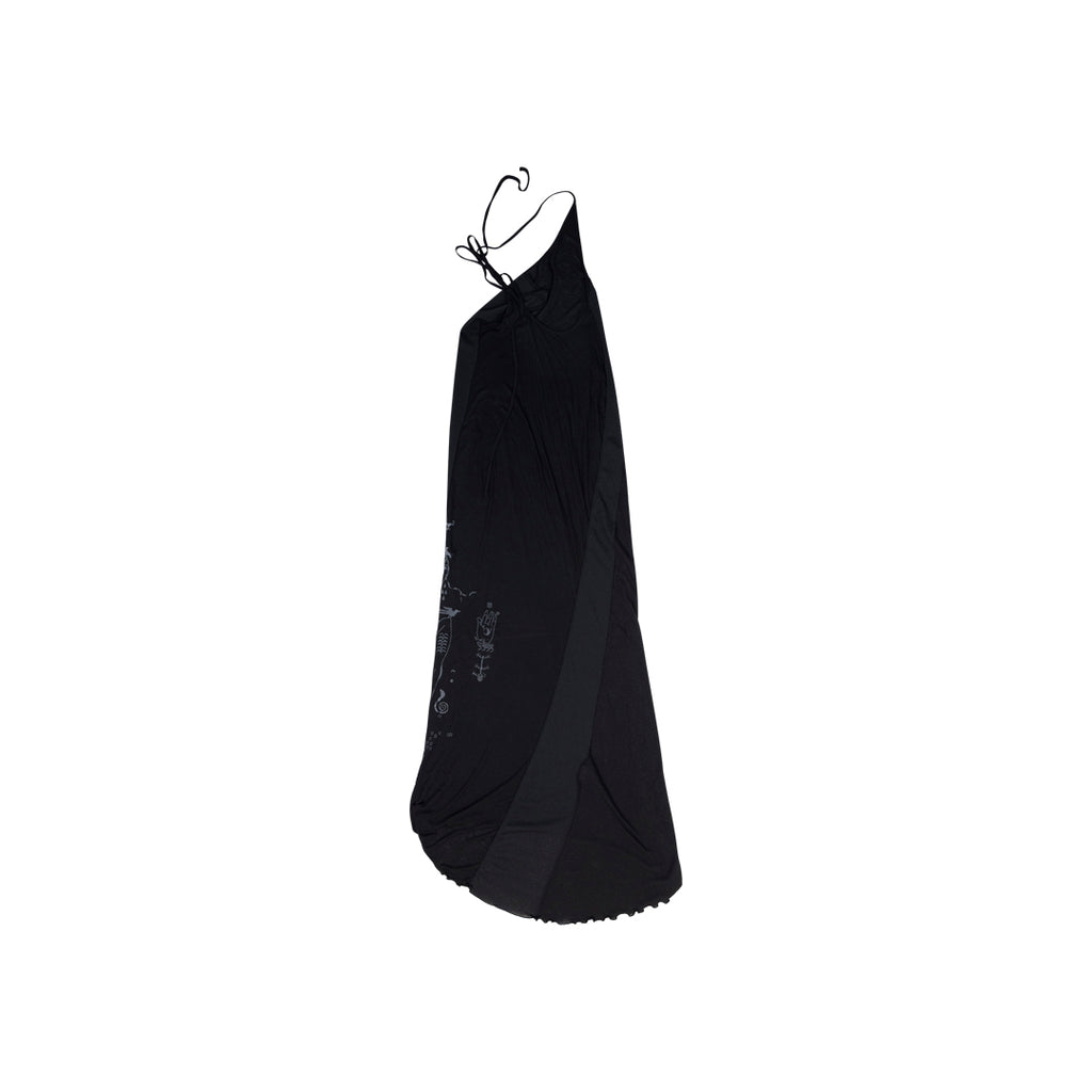 ANSH46 ARCHIVE S*NSE  X HYEIN SEO ASYMMETRIC DRESS Black