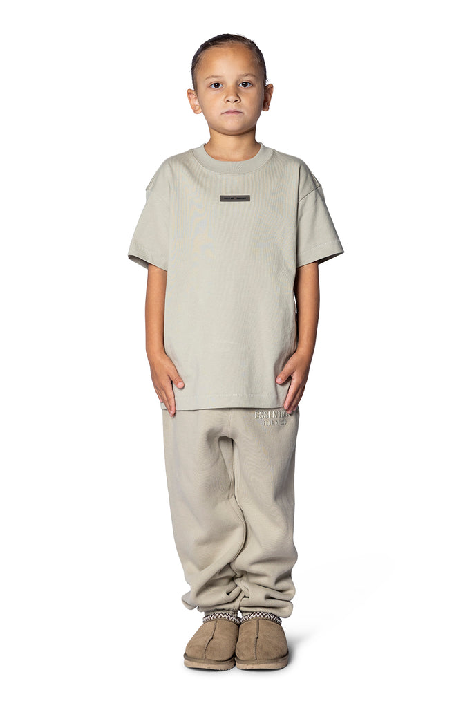 FOG ESSENTIALS KID'S ESSENTIAL LOUNGE T-SHIRT ABBEY STONE Gray