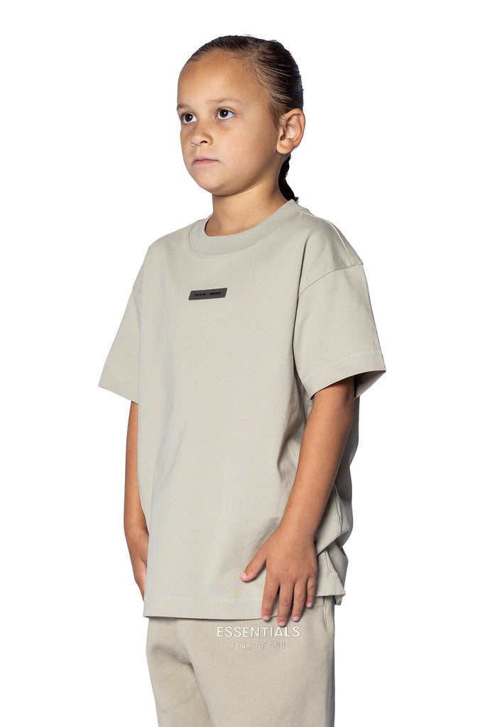 FOG ESSENTIALS KID'S ESSENTIAL LOUNGE T-SHIRT ABBEY STONE Gray