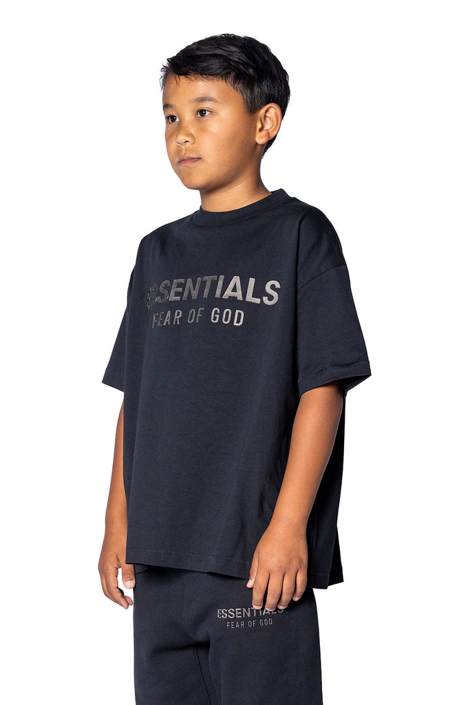 FOG ESSENTIALS KID'S CLASSIC CREWNECK TEE JET BLACK Dark Slate Gray