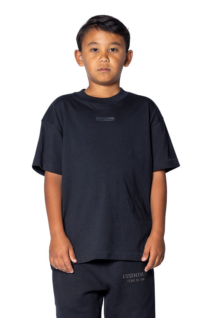 FOG ESSENTIALS KID'S ESSENTIAL LOUNGE T-SHIRT JET BLACK Dark Slate Gray