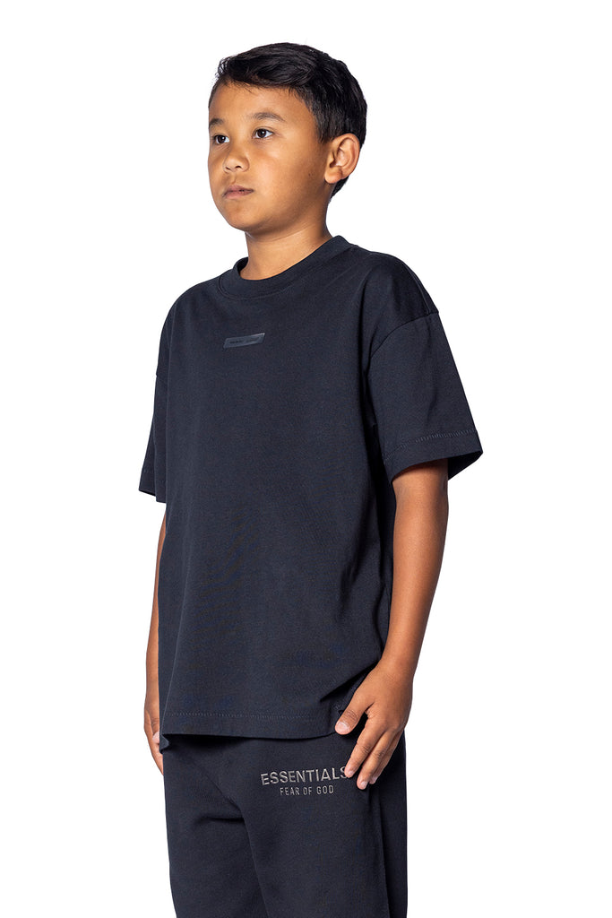 FOG ESSENTIALS KID'S ESSENTIAL LOUNGE T-SHIRT JET BLACK Dark Slate Gray