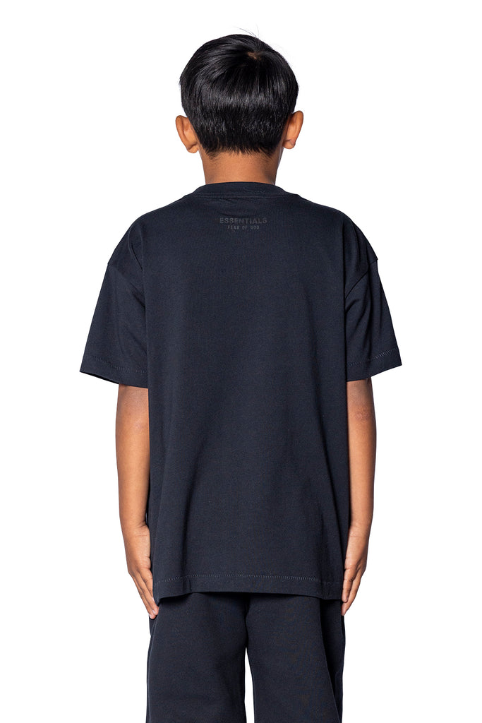 FOG ESSENTIALS KID'S ESSENTIAL LOUNGE T-SHIRT JET BLACK Dark Slate Gray