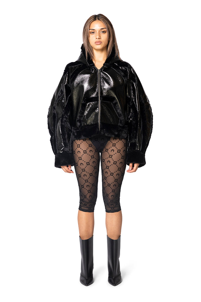 OTTOLINGER SHEARLING FITTED MULTILINE BLACK Black