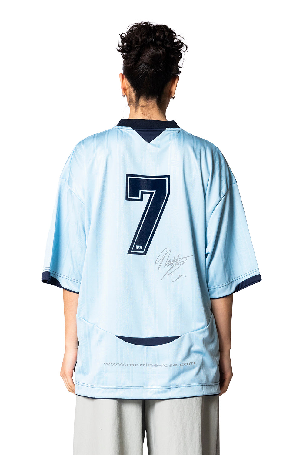 Martine Rose Football Top Light Blue Limited – ANSH46