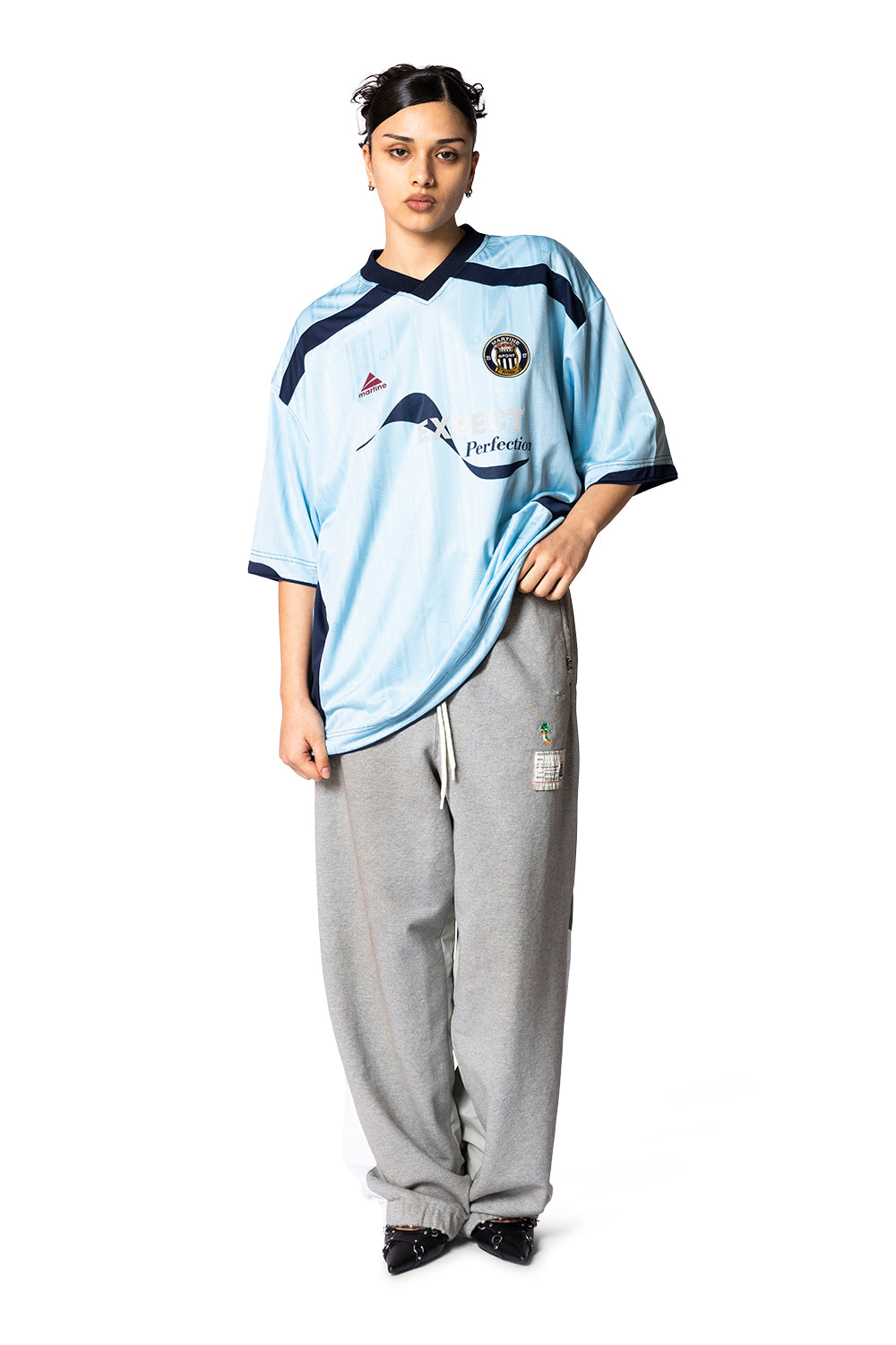 Martine Rose Football Top Light Blue Limited – ANSH46