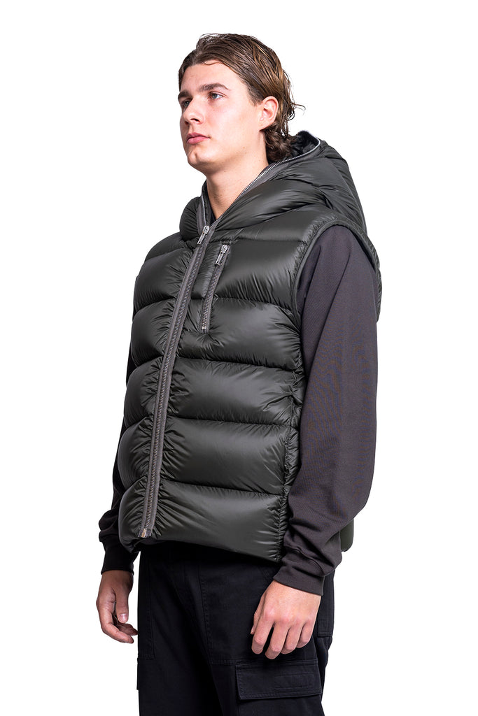 Rick Owens SEALED FOREST JACKET GILET Dark Slate Gray